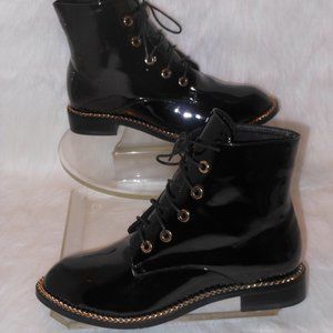 NUCOLLECTIONS BLACK CLASSIC ANKLE BOOTS SIZE 43 (11) MEDIUM